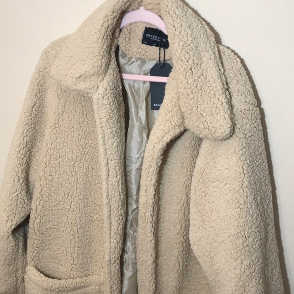 ASOS curve brave soul heavenly long borg coat plus - Picture 5 of 8